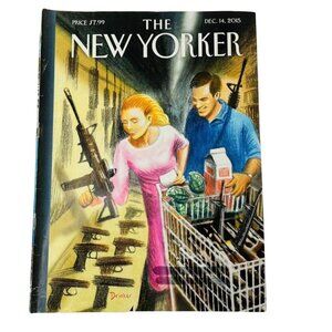 The New Yorker Magazine Dec 14  2015 Cover Shopping Days Eric Drook u